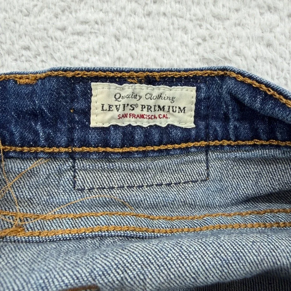 Levi's 501 Premium Button Fly Jeans Mens W30 L30 Dark Wash‎ Denim Pants 30x30